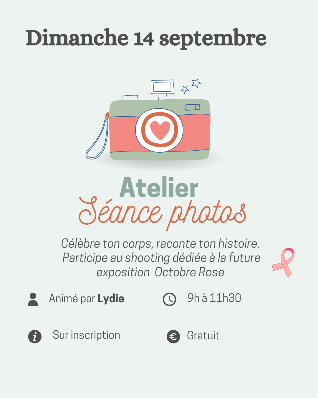 Séance photos octobre rose